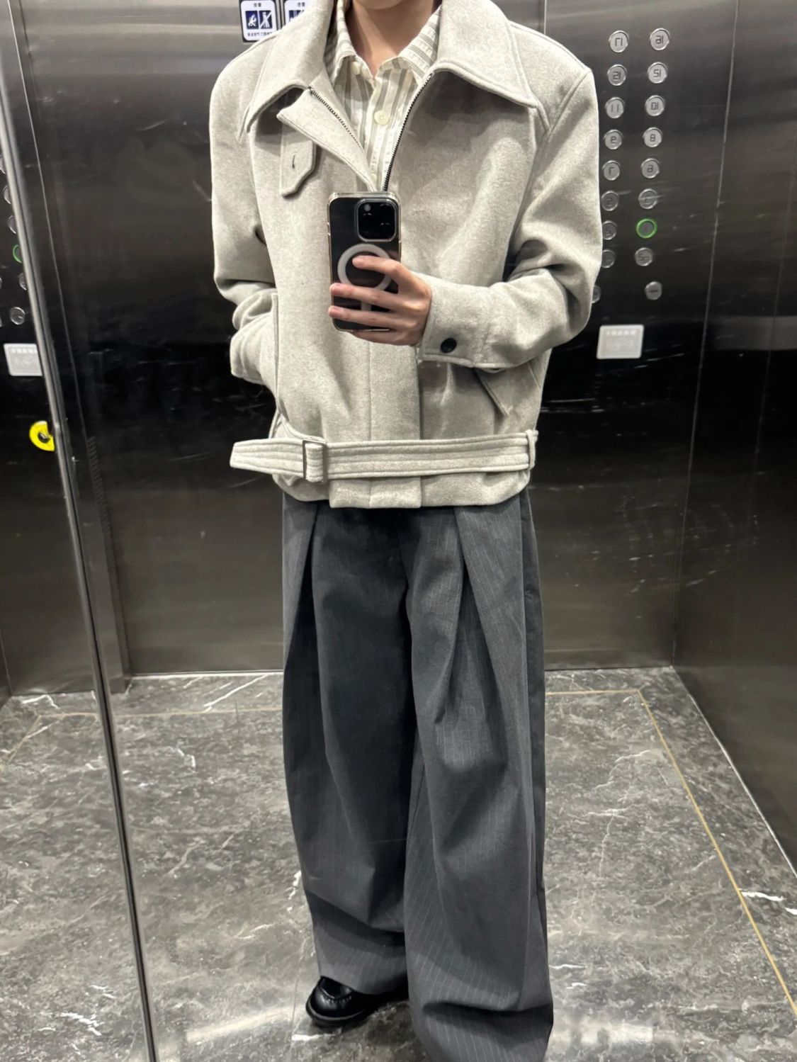 Outdoor Adventure Recreation - سترة رجالية من مزيج الصوف للعمل،
